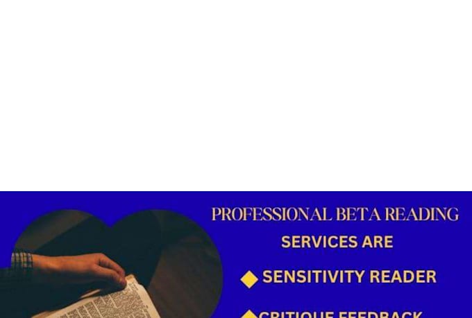 be your human alpha or beta reader for literary fiction critique